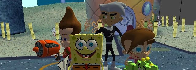 Banner SpongeBob SquarePants en zijn Vrienden Samen Staan ze Sterk