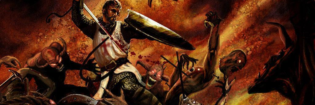 Banner Knights of the Temple Infernal Crusade