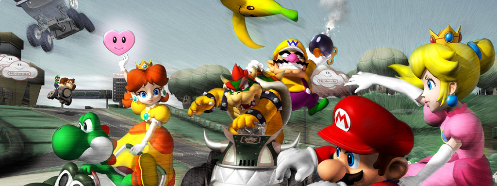 Banner Mario Kart Double Dash