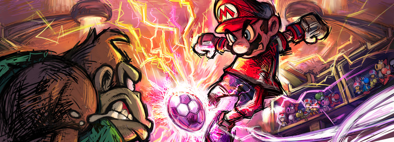 Banner Mario Smash Football