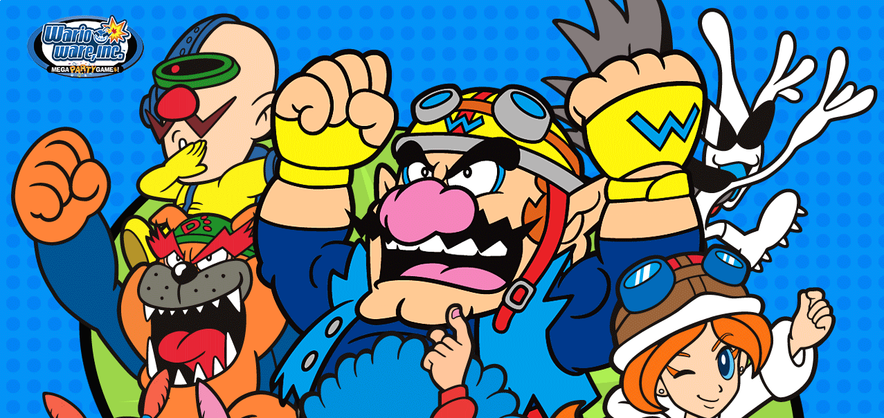 Banner Wario Ware Inc Mega Party Games