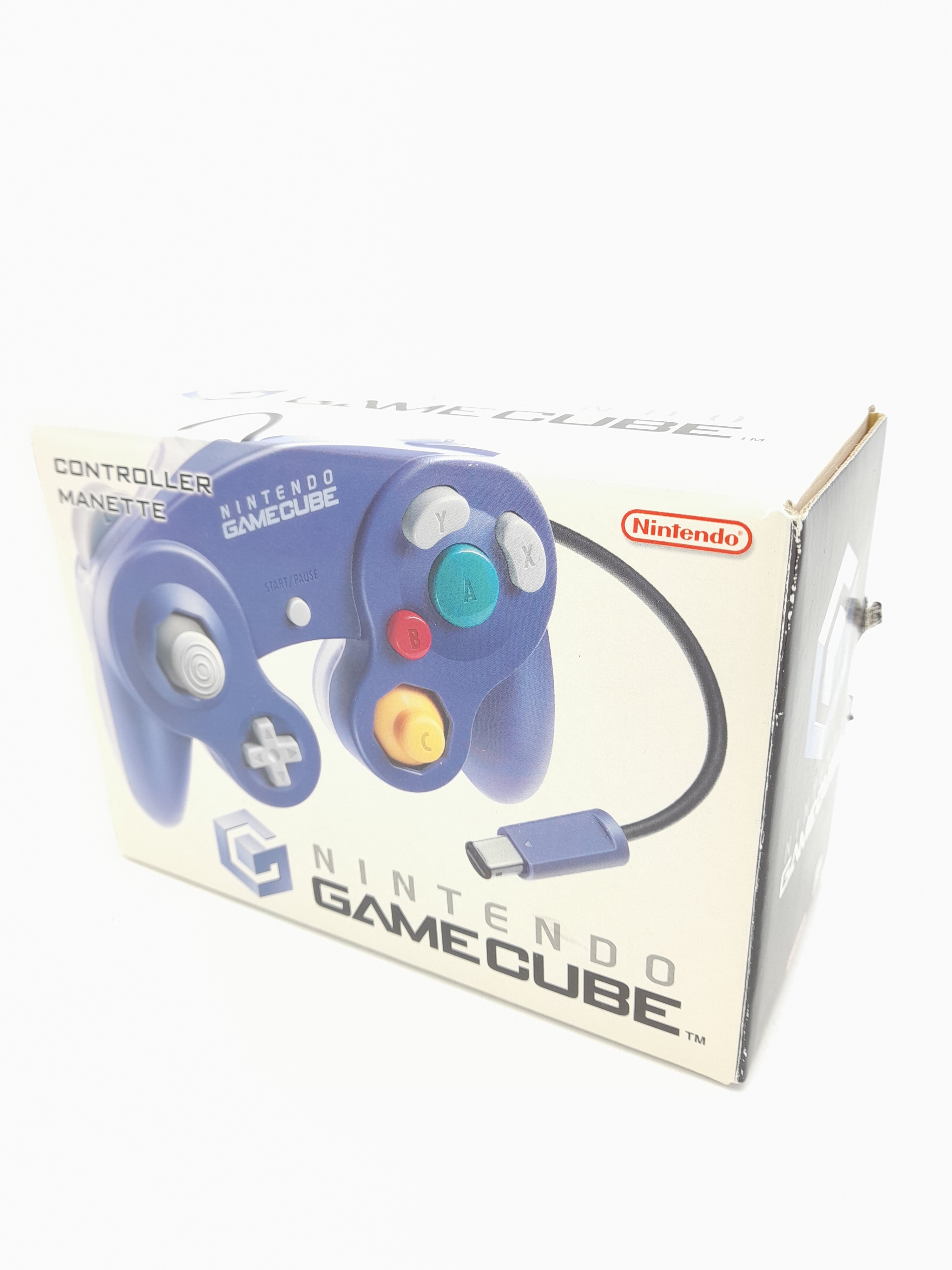 Foto van GameCube Controller Transparant Paars in Doos