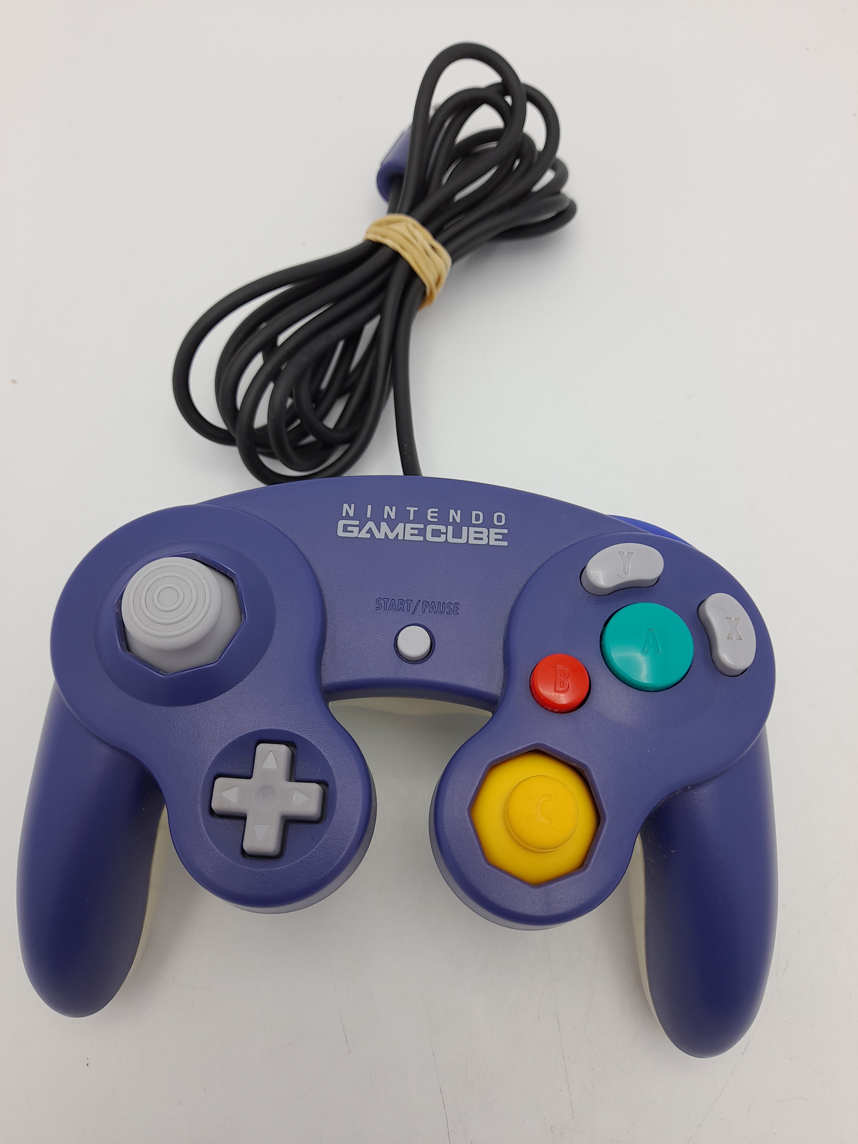 Foto van GameCube Controller Transparant Paars in Doos