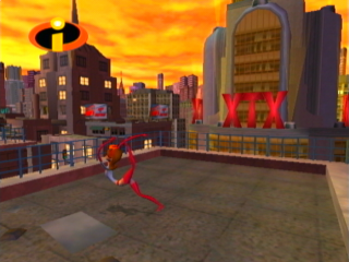 Usa i superpoteri de <a href = https://www.mariocube.nl/it/informazione-sul-gioco-per-GameCube.php?Nintendo=The_Incredibles target = _blank>The Incredibles</a>, come la flessibilità.