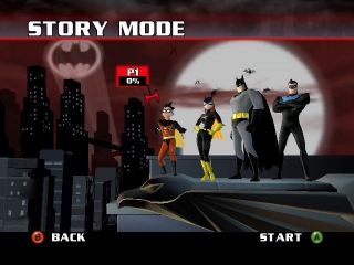 Speel als Robin, Batgirl, <a href = https://www.mariocube.nl/Zoeken_GameCube.php?search=Batman target = _blank>Batman</a> of Nightwing.