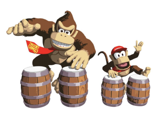 Te gebruiken bij de games: <a href = https://www.mariocube.nl/GameCube_Spelinfo.php?Nintendo=Donkey_Konga target = _blank>Donkey Konga</a>, <a href = https://www.mariocube.nl/GameCube_Spelinfo.php?Nintendo=Donkey_Konga_2 target = _blank>Donkey Konga 2</a> en <a href = https://www.mariocube.nl/GameCube_Spelinfo.php?Nintendo=Donkey_Kong_Jungle_Beat target = _blank>Donkey Kong Jungle Beat</a>.