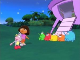 Dora maakt steeds nieuwe vriendjes op haar avonturen.