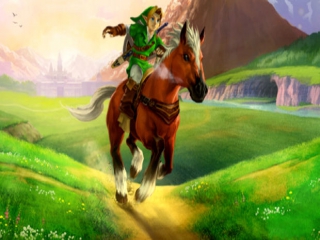 Spiele in diesem Spiel als der Held der Zeit: Link.