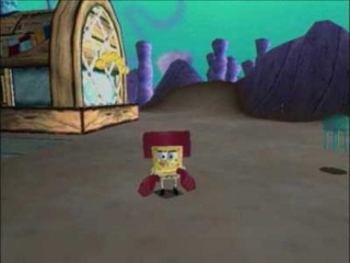 In dit spel speel je als spongebob maar hij heeft 4 kostuums die de gameplay aanpassen!