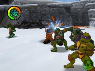 Gioca nei panni delle tartarughe Michellangelo, Donatello, Leonardo e Raphael