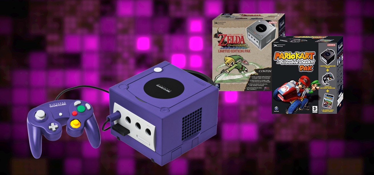 GameCube Paars, Zelda Pak en Mario Kart Pak