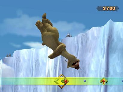 He thinks he can fly, well Sid the ground sloth isn’t the brightest...