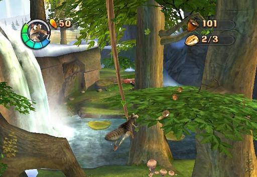 Collect acorns and earn a bunch of points.
