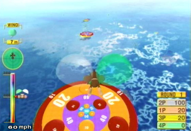 Super Monkey Ball draait niet alleen om de parkoers, maar ook om de vele minigames die je tot vier spelers kan doen.