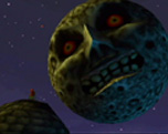 The Legend of Zelda Majora`s Mask. Stop de vallende maan met behulp van maskers waardoor je van gedaante veranderd.