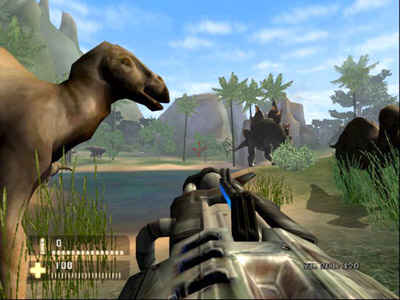 Met zo’n gun kan je met gemak grote dino’s neer halen.