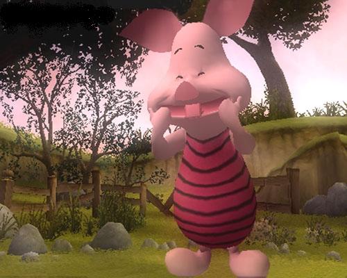 Piglet is getting too carried away again!